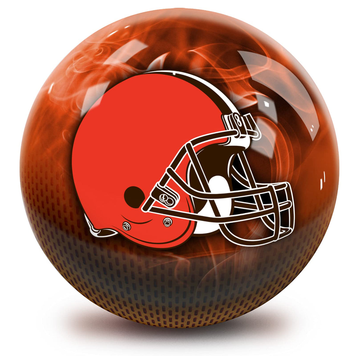 On The Ball Bowling NFL Cleveland Browns Undrilled Bowling Ball (On Fire) - view 2