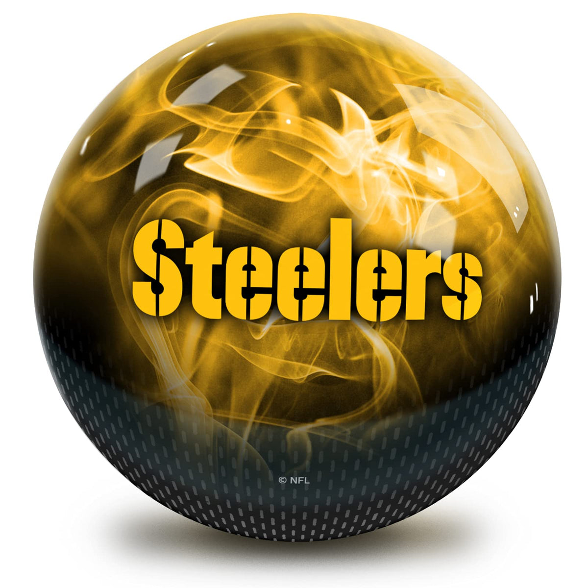 On The Ball Bowling Strikeforce Bowling NFL Pittsburgh Steelers Undrilled Bowling Ball - view 1