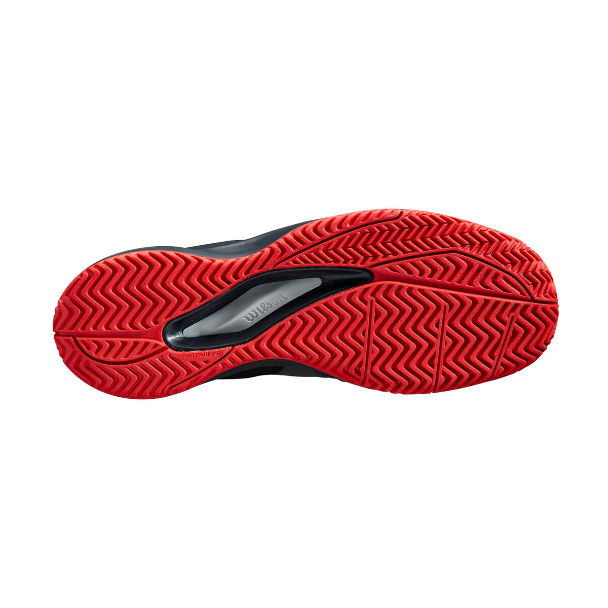 Wilson Rush Pro Ace Pickler Mens Pickleball Shoes, Ebony/Black/Wilson Red - alternate view 2