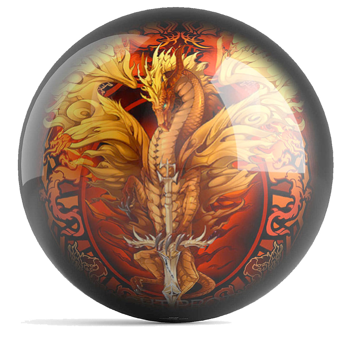 On The Ball Bowling OTB Ruth Thompson Flameblade UNDRILLED Bowling Ball (12, Pounds) - view 1