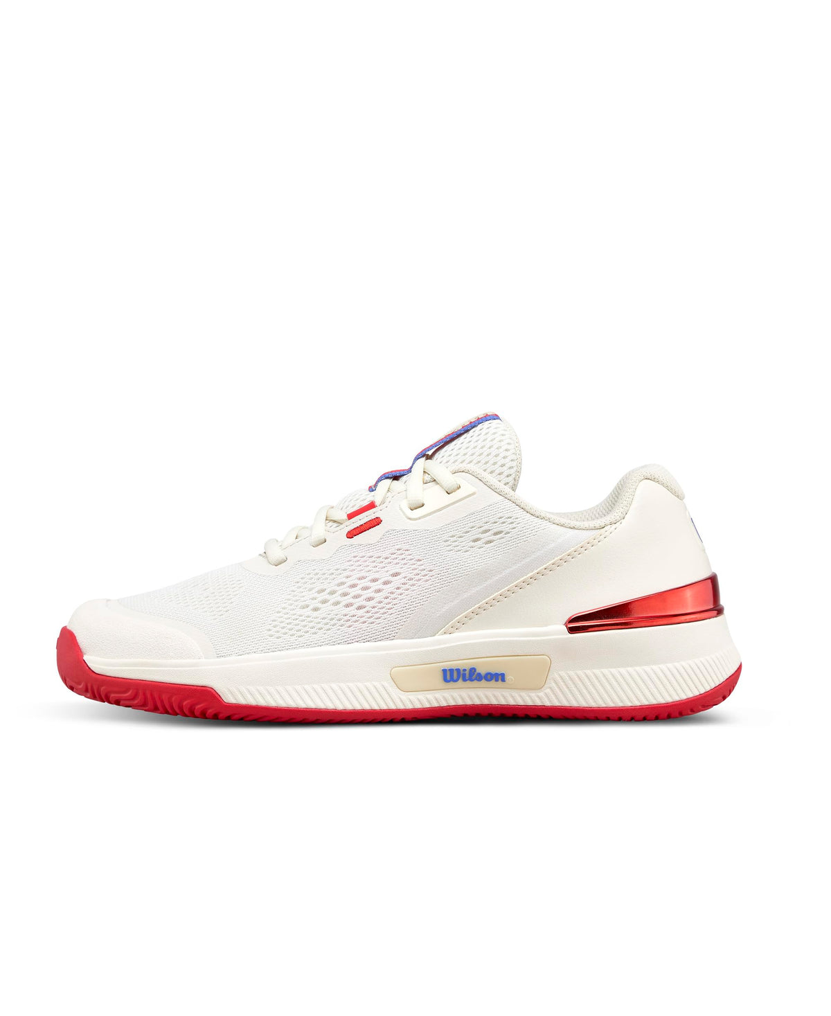 Wilson Intrigue Pro Womens Tennis Shoes, Tofu/Infrared - main view