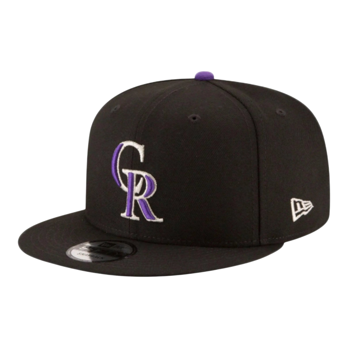 New Era 9FIFTY Colorado Rockies Men's Snapback Hat — Black Adjustable Cap