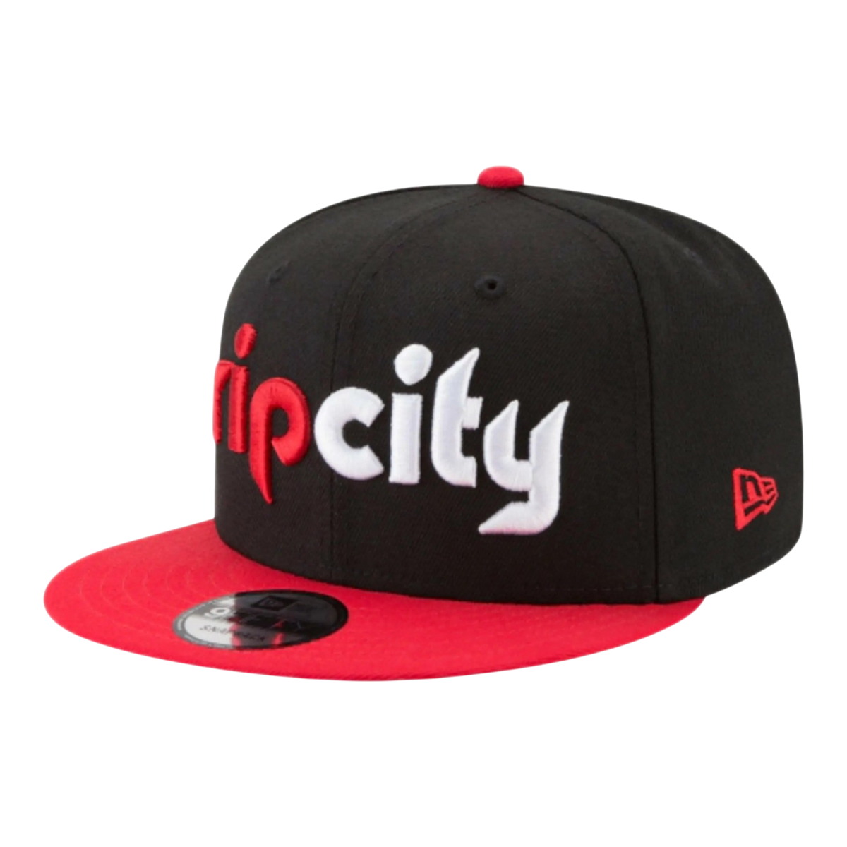 New Era 9FIFTY Men's Snapback Hat — Black/Red Adjustable Cap