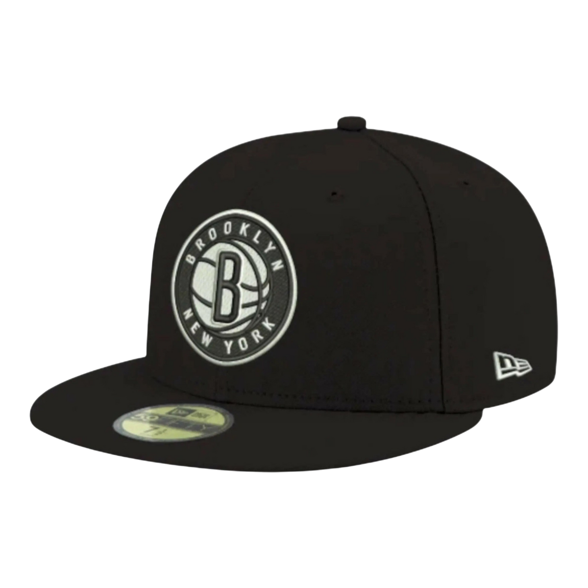 New Era 59FIFTY Brooklyn Nets Men's Fitted Hat — Black/White