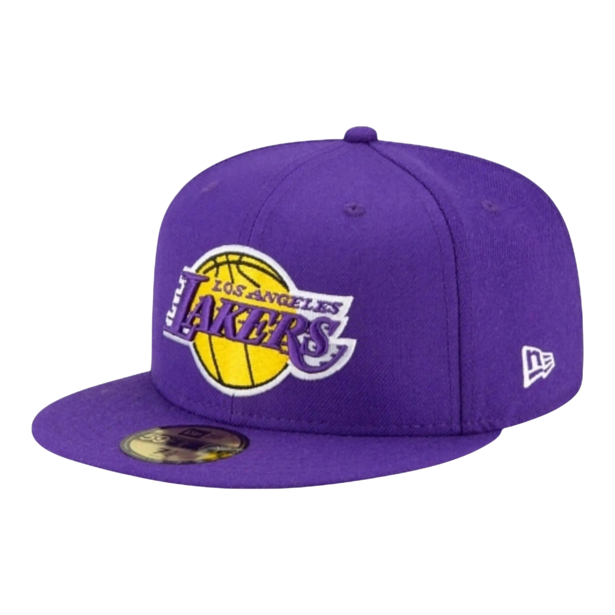 New Era 59FIFTY Los Angeles Lakers Icy Side Patch Men's Fitted Hat — Purple/Baby Blue Wool