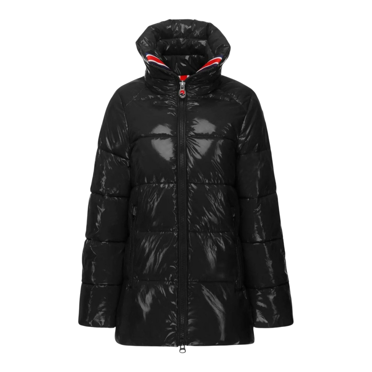Invicta Leah Contemporary Stylish Coat Women's Puffer Jacket — Black