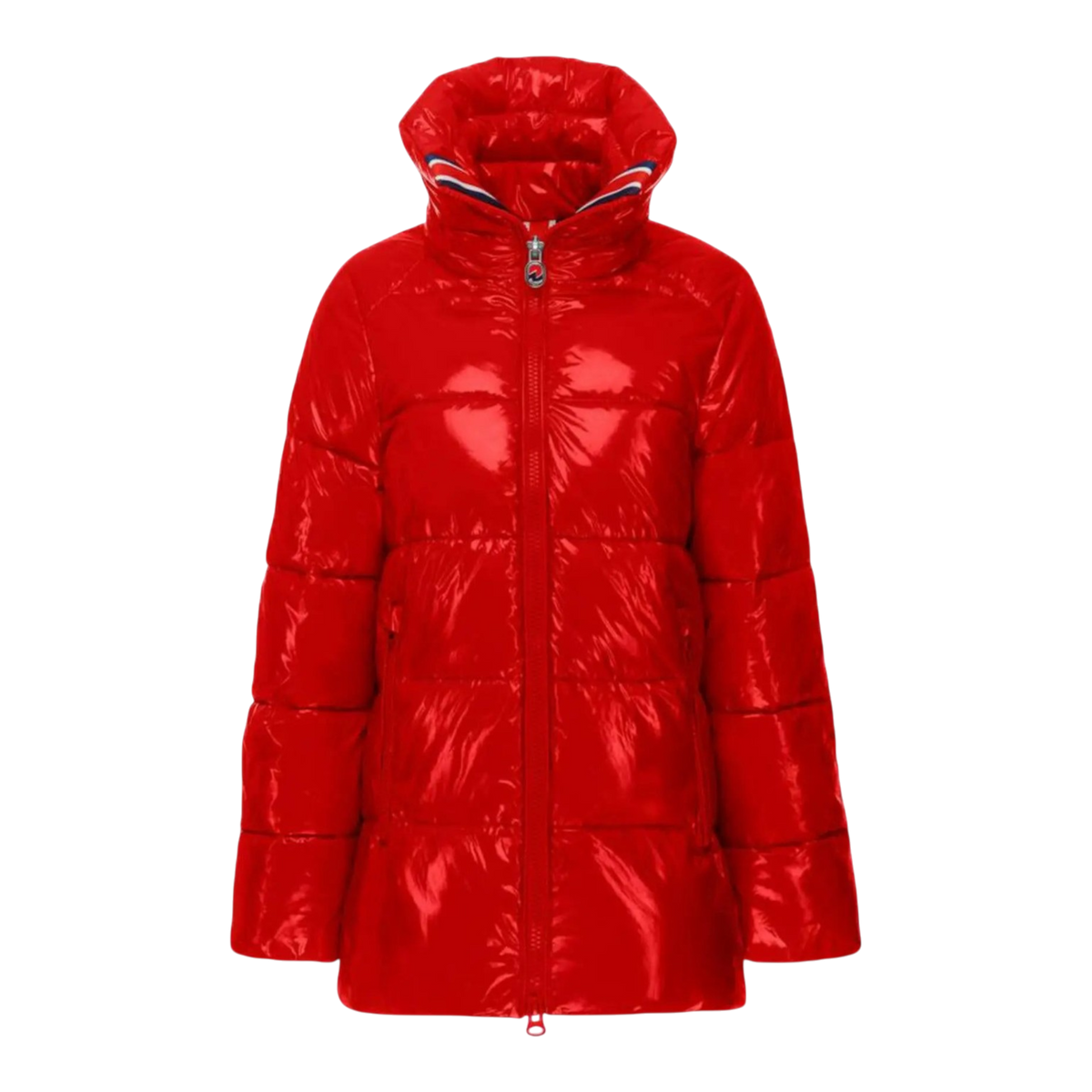 Invicta Leah Contemporary Stylish Coat Women's Puffer Jacket — Red