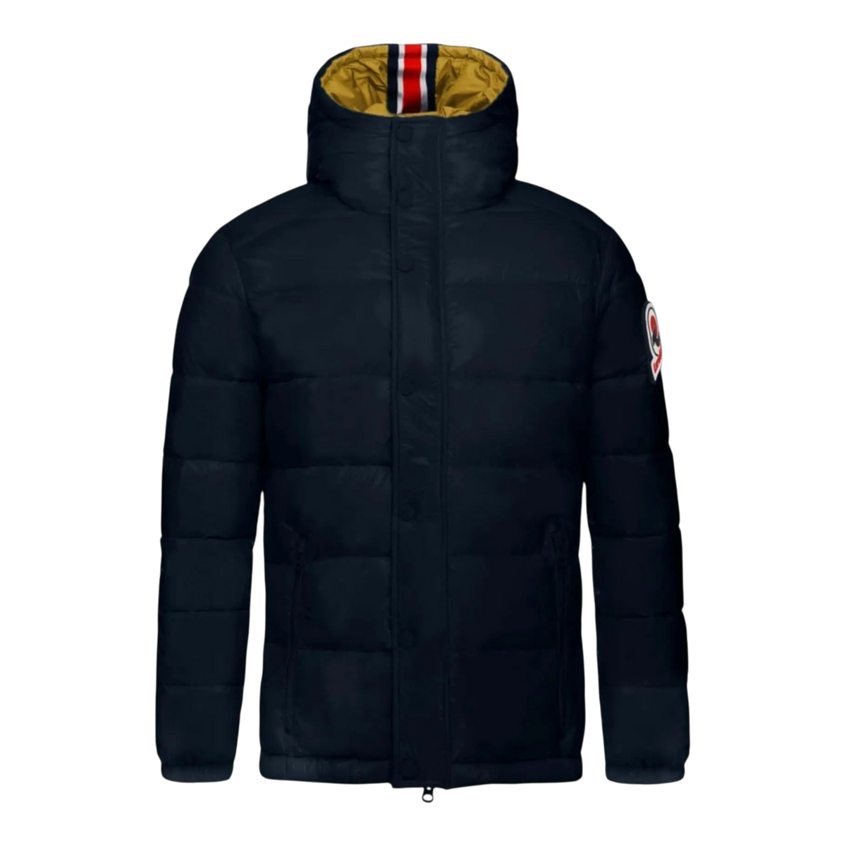 Invicta Oliver Contemporary Stylish Hooded Men's Puffer Jacket — Navy