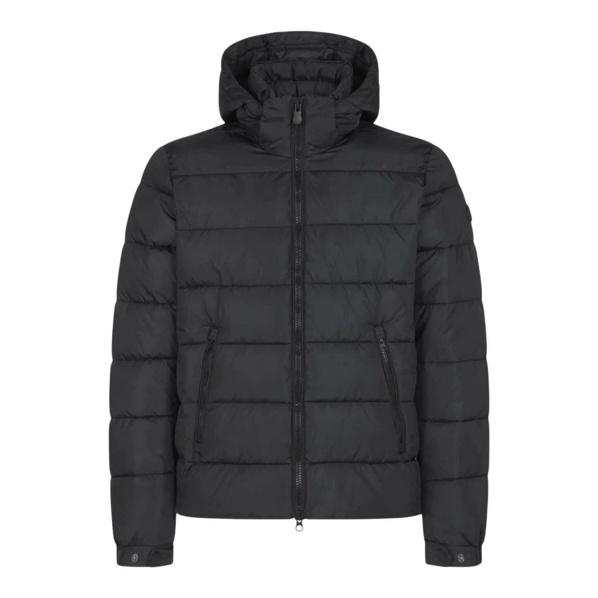Save The Duck Mega Hooded Puffer Men's Jacket — Black