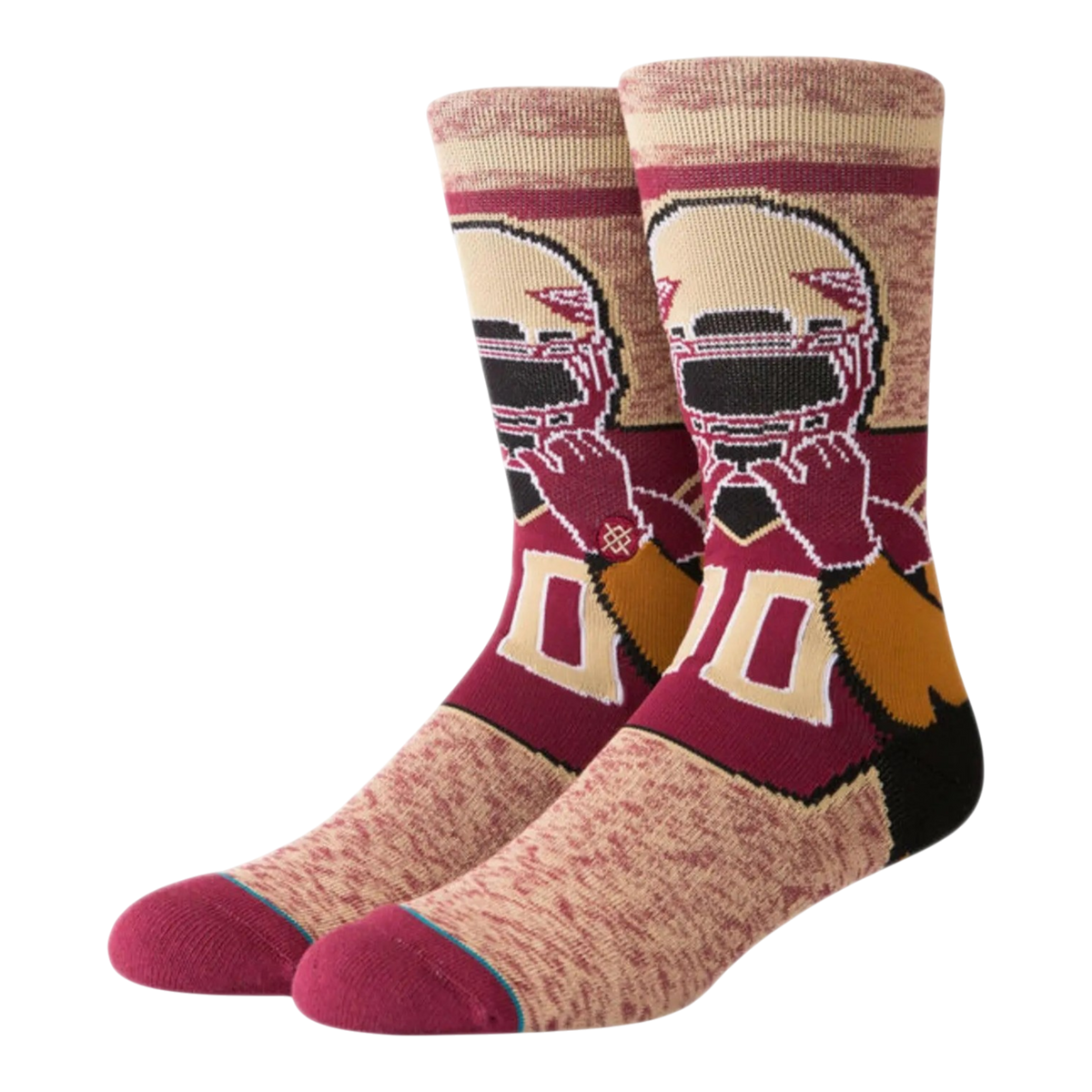 Stance NCAA Florida State University Classic Mascot Men's Crew Socks — Maroon