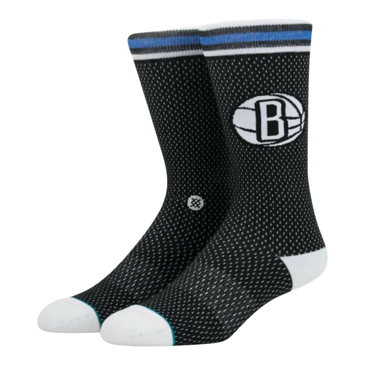 Stance Brooklyn Nets Jersey Men's Crew Socks — Black