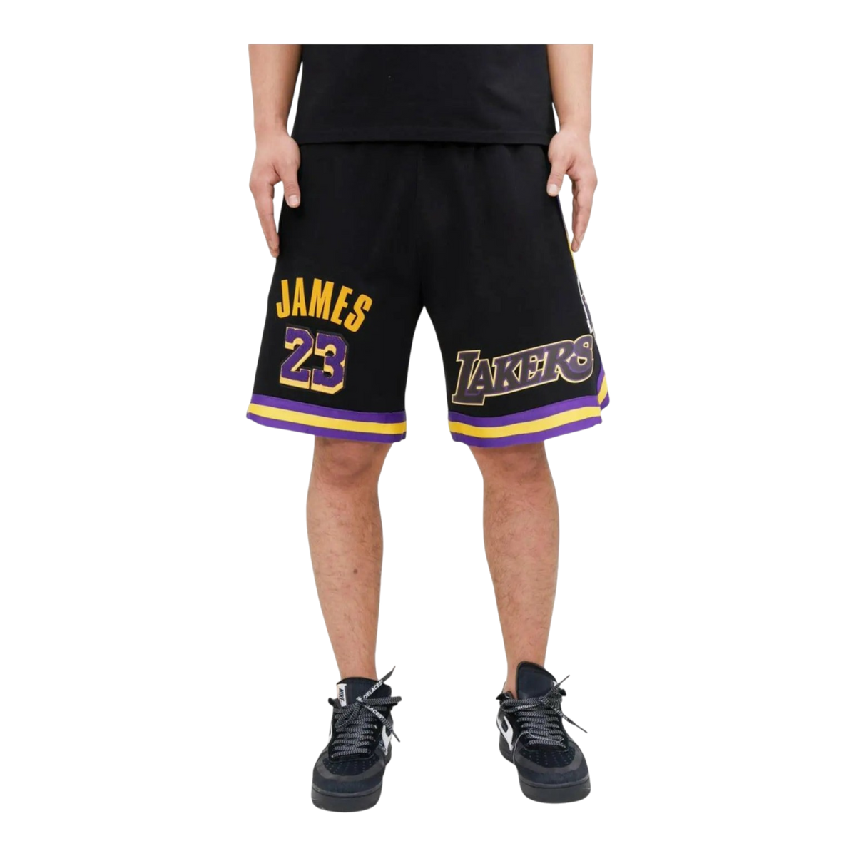 Pro Standard Los Angeles Lakers Lebron James Pro Team Men's Shorts — Black