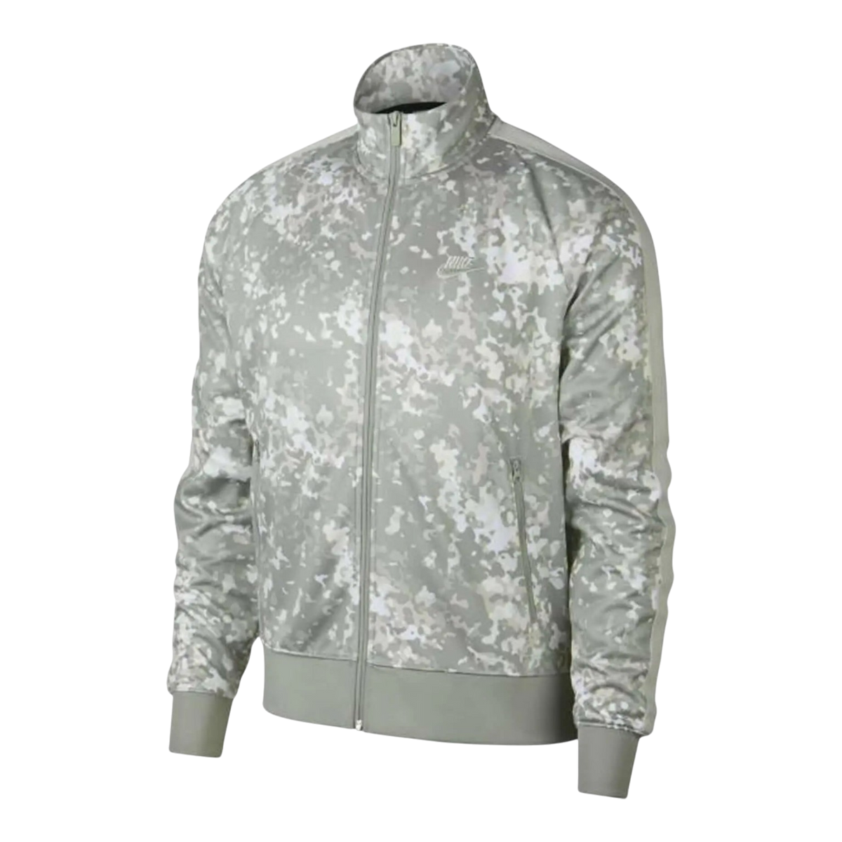 Nike Sportswear Camo Tribute Full Zip Men's Track Jacket — Light Bone/Spruce Fog