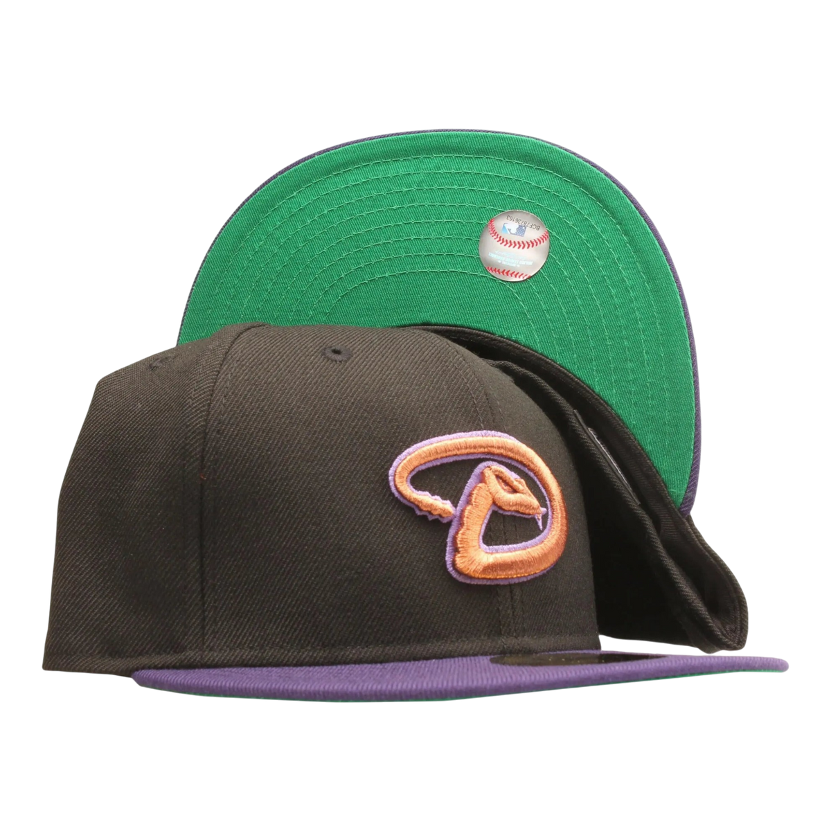 New Era 59FIFTY Arizona Diamondbacks 2001 World Series Men's Fitted Hat — Black Wool w/ Green Undervisor