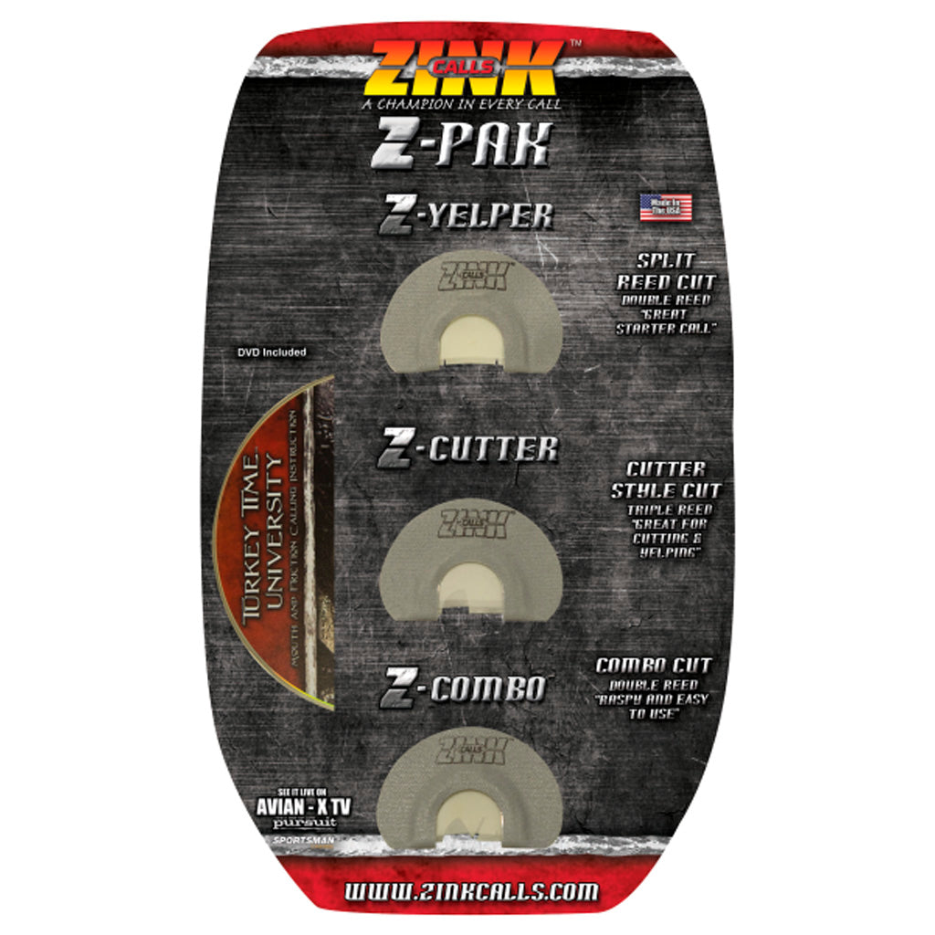 Zink Calls Zink Z-PAK Turkey Call - Front View