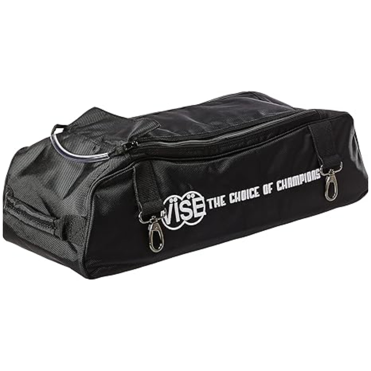 Vise 3 Ball Roller Shoe Bag Add On Clip On Storage in Black - front view