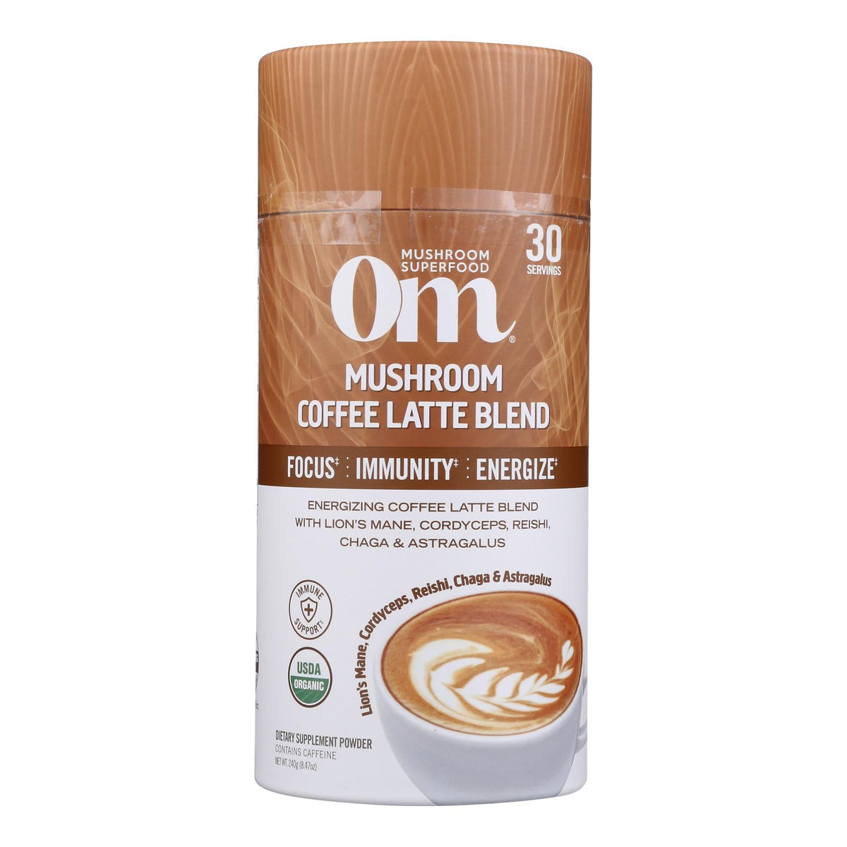 Om Coffee Latte Blend  8.47oz