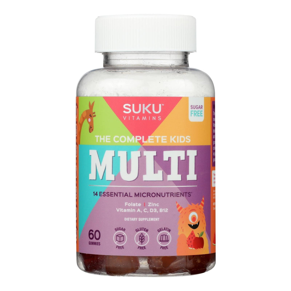 Suku Vitamins Complete Kids Multi Gummies, 60 ct