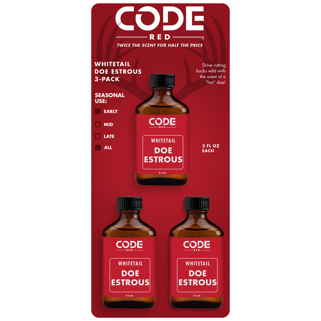 Code Red Doe Estrous Triple Pack - Front View