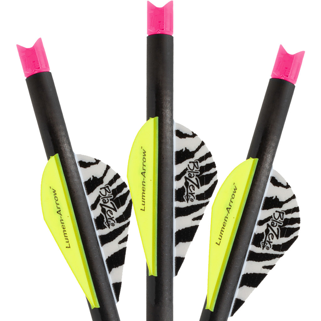Lumenok Crossbow Bolts in 20 in. Pink Moon 3 pk. - Front View