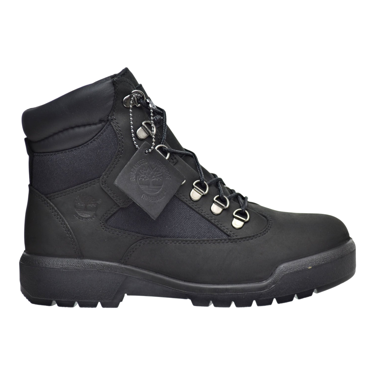 Timberland 6-Inch Waterproof Field Boot Men's Boots — Black Leather