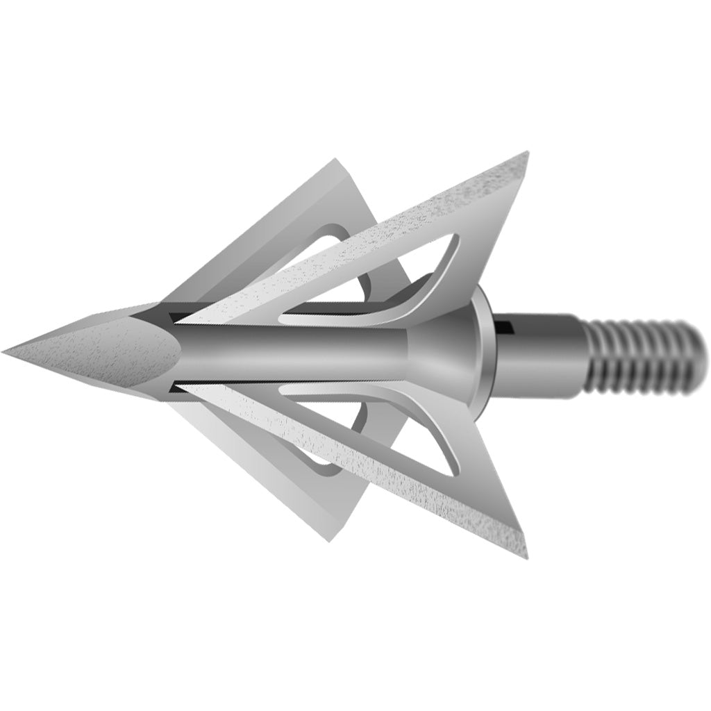Slick Trick Magnum Broadheads in Silver 100 gr. - Front View