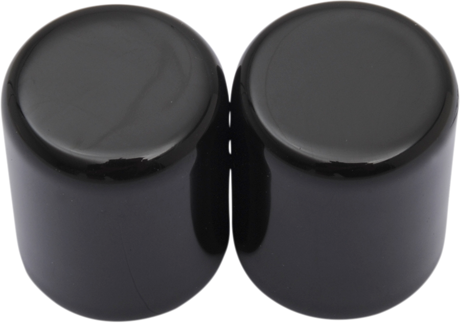 DRAG SPECIALTIES Small Black Docking Covers C77-0099GB for Motorcycle Accessories