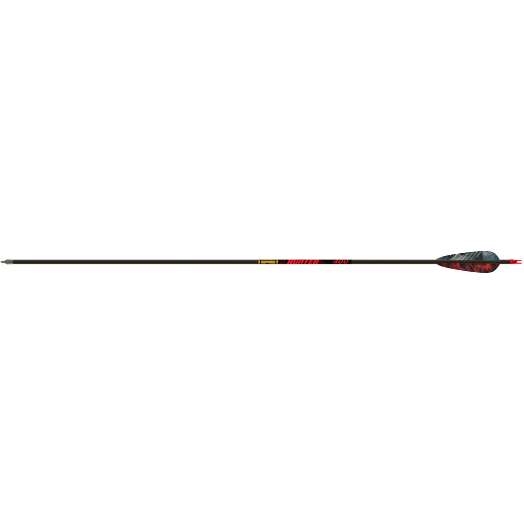 Gold Tip Hunter Arrows in 400 4 in. Feathers 6 pk. - Front View