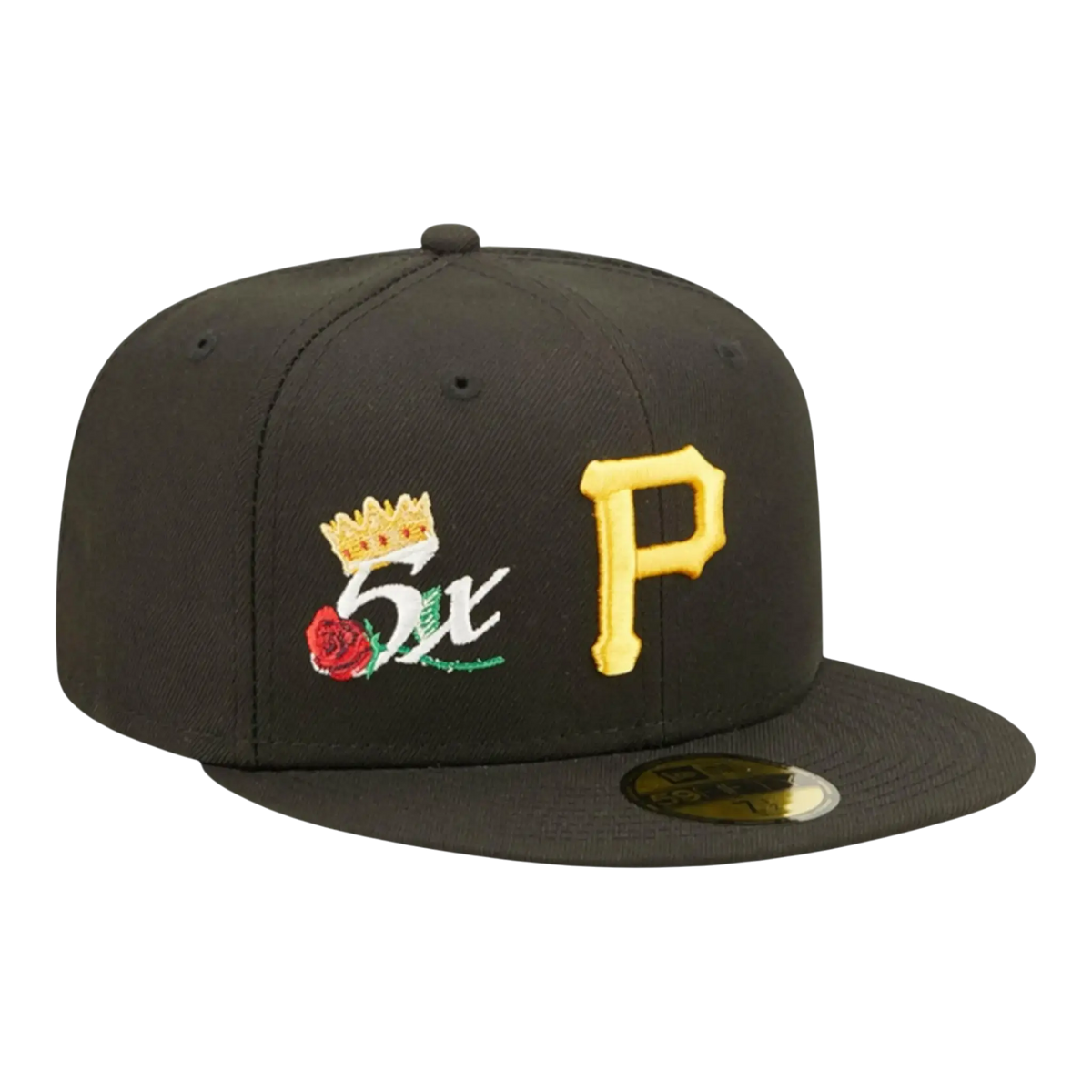 New Era Crown Champs WS 59FIFTY Pittsburgh Pirates Men's Fitted Hat — Black