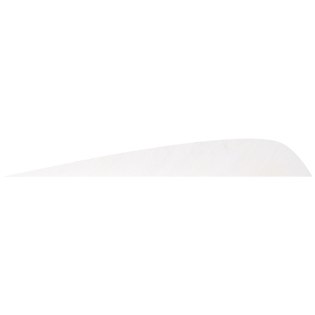 Gateway Parabolic Feathers in White 4 in. RW 12 pk. - Front View