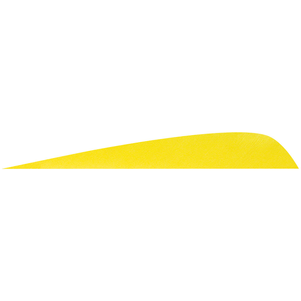Gateway Parabolic Feathers in Neon Yellow 4 in. RW 12 pk. - Front View