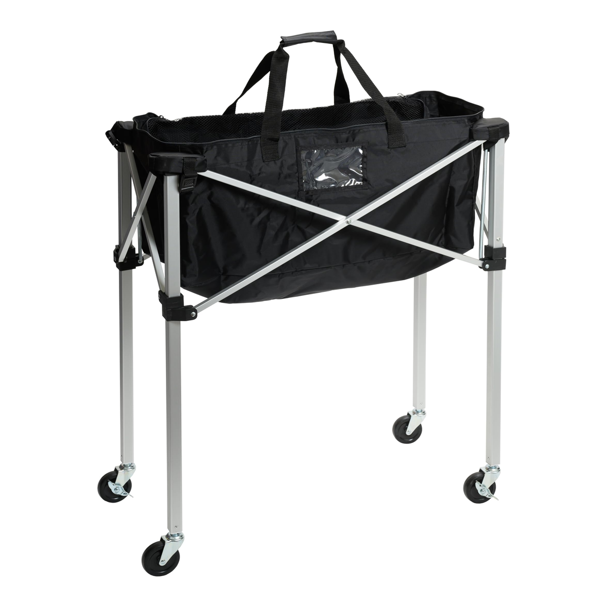 Tandem Sport Portable Volleyball Drill Cart - Front View