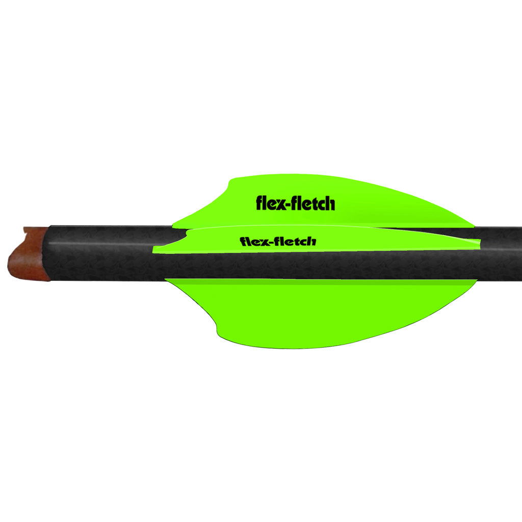 Flex Fletch SK2 Vanes in Green - Front View