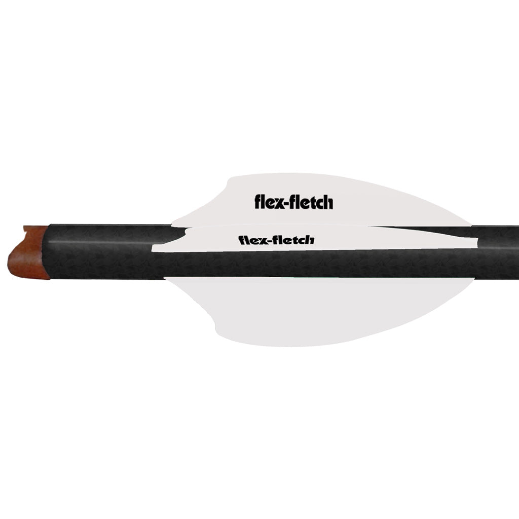 Flex Fletch SK2 Vanes in White - Front View
