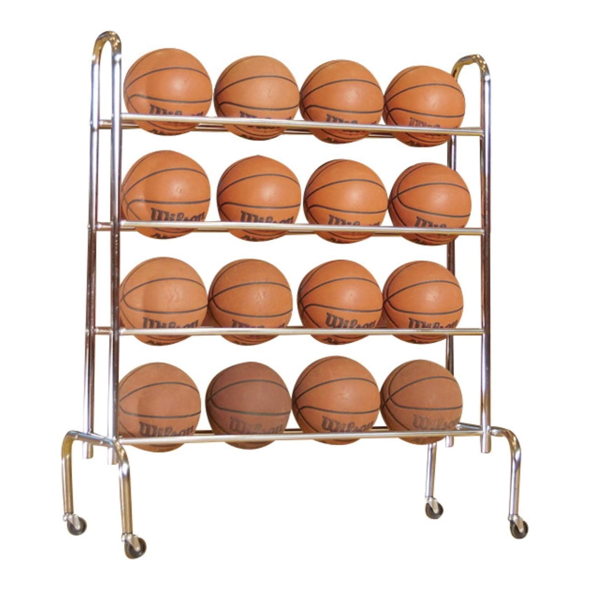 Tandem Sport Ball Rack in 4 Tier - Front View