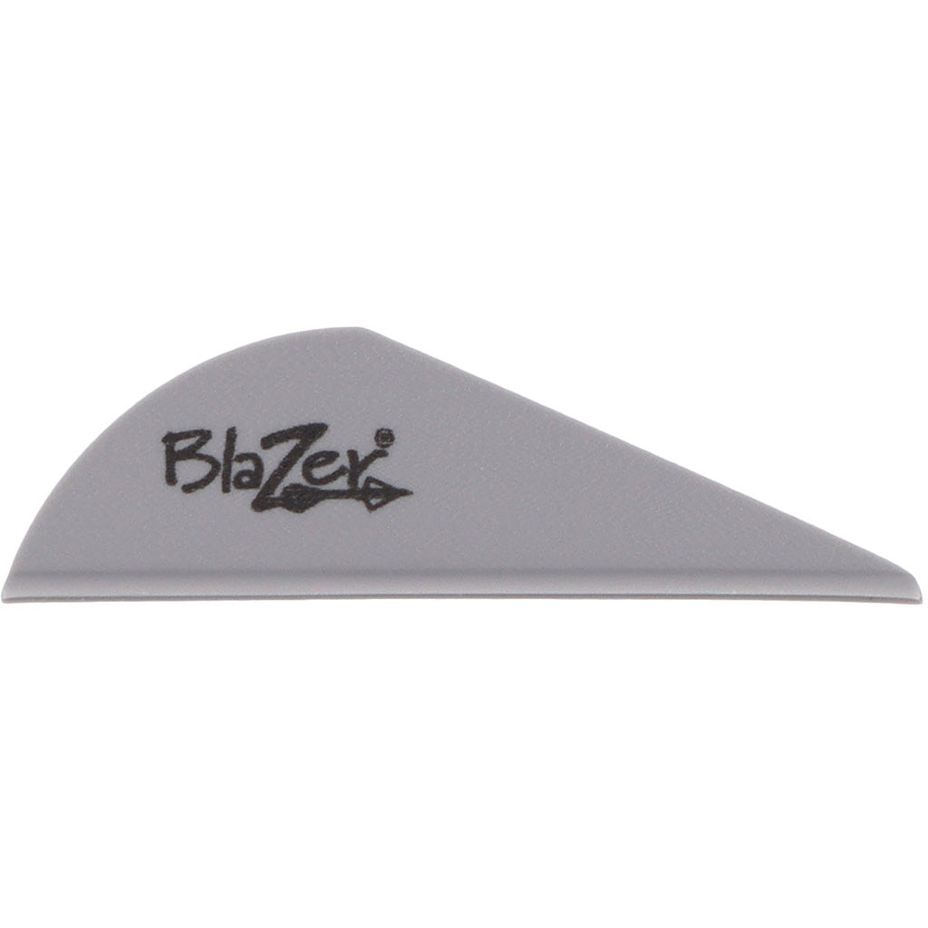 Bohning Blazer Vanes in Silver 100 pk. - Front View