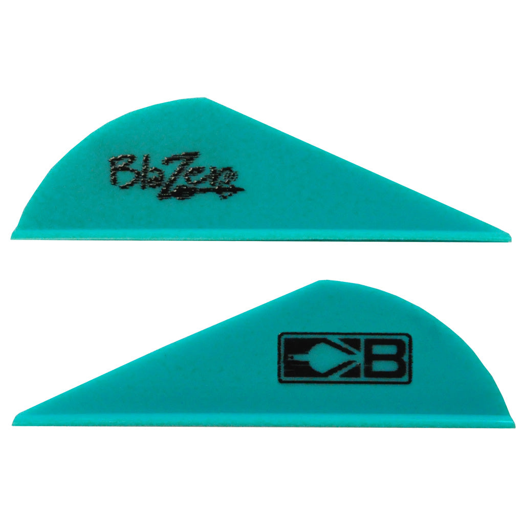 Bohning Blazer Vanes in Teal 100 pk. - Front View