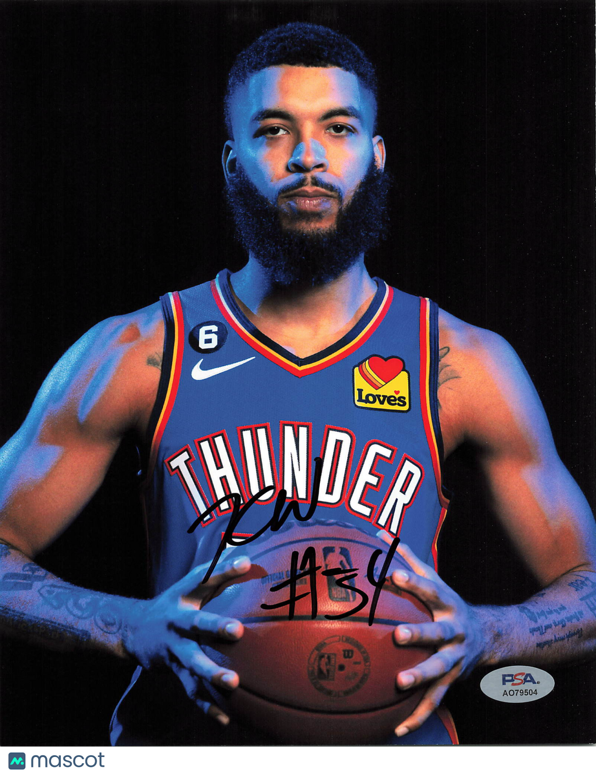 Kenrich Williams Signed Photo PSA Oklahoma City Thunder