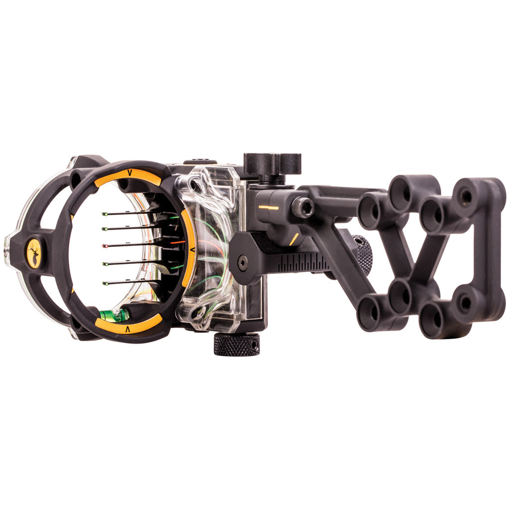 Trophy Ridge React H5 Sight in Black 5 Pin .019 RH - Front View
