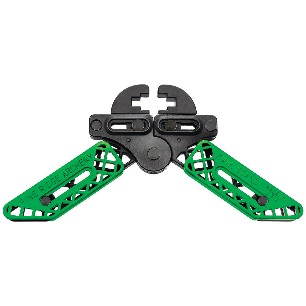 Pine Ridge Kwik Stand Bow Support in Lime Green/Black - Front View