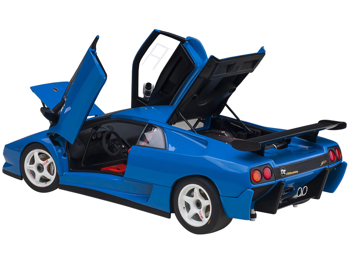 Lamborghini Diablo SV-R Blu Le Mans Blue 1/18 Model Car by Autoart - View 2