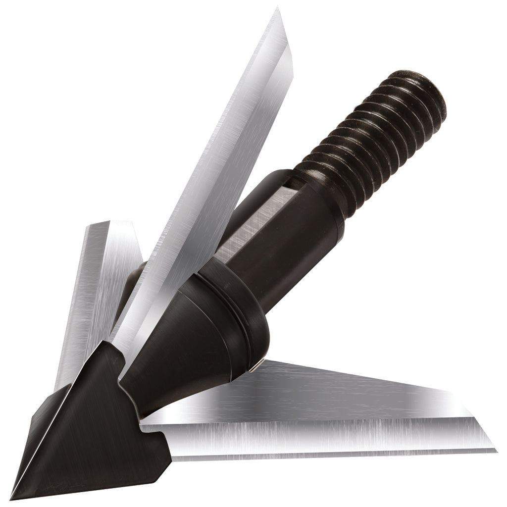 QAD Exodus Broadheads in Swept Blade 125 gr. 3 pk. - Front View