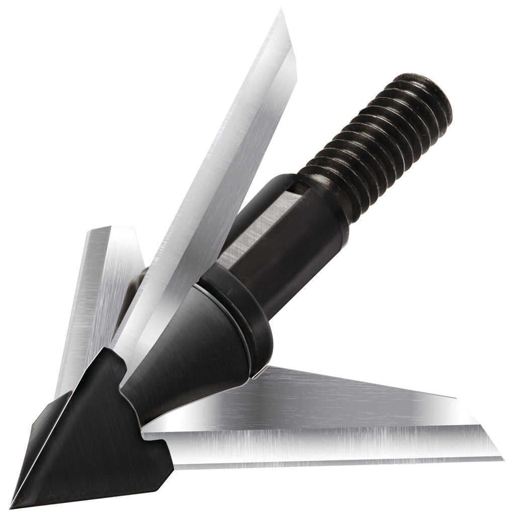 QAD Exodus Broadheads in Swept Blade 100 gr. 3 pk. - Front View