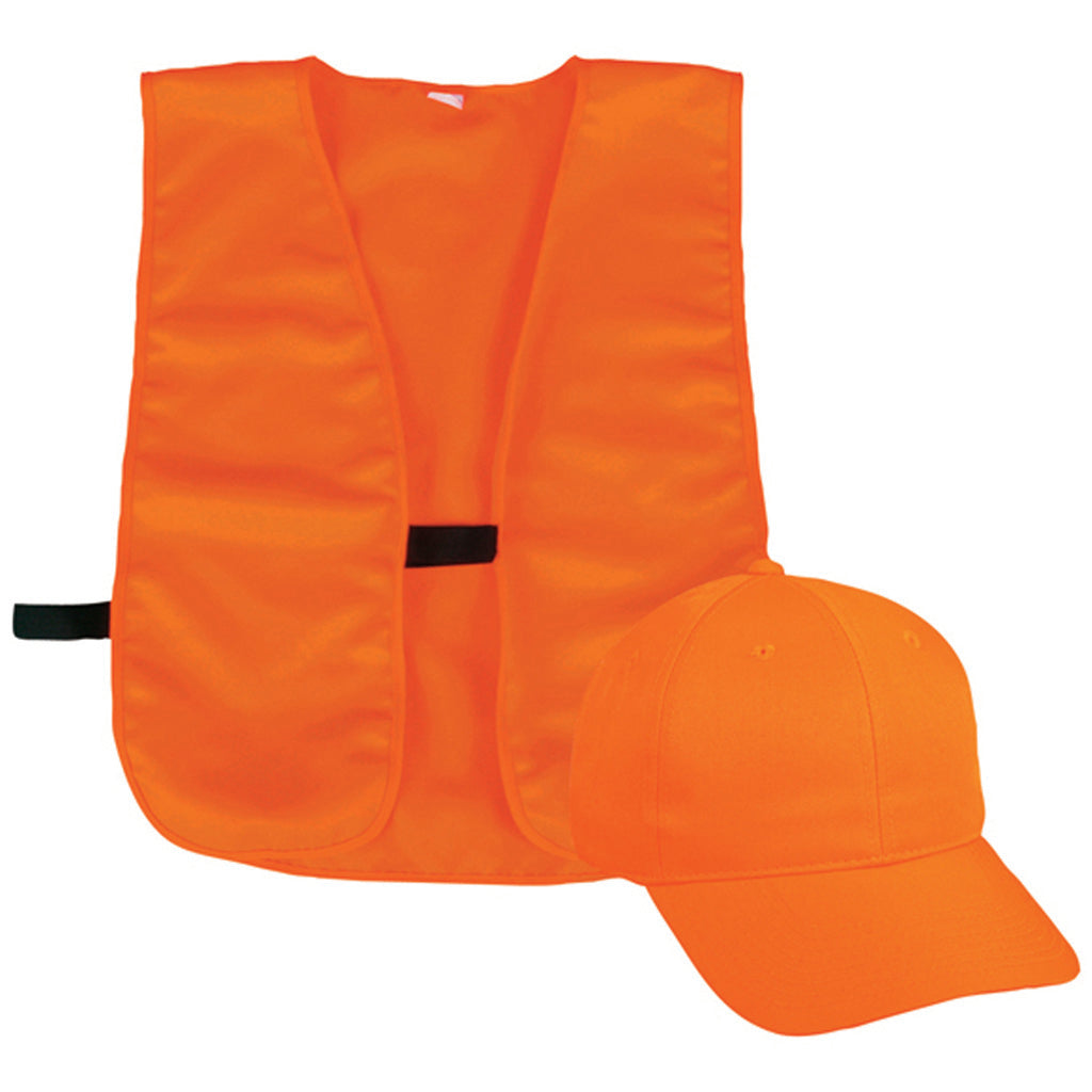 Outdoor Cap Vest and Cap Combo in OSFA - Front View