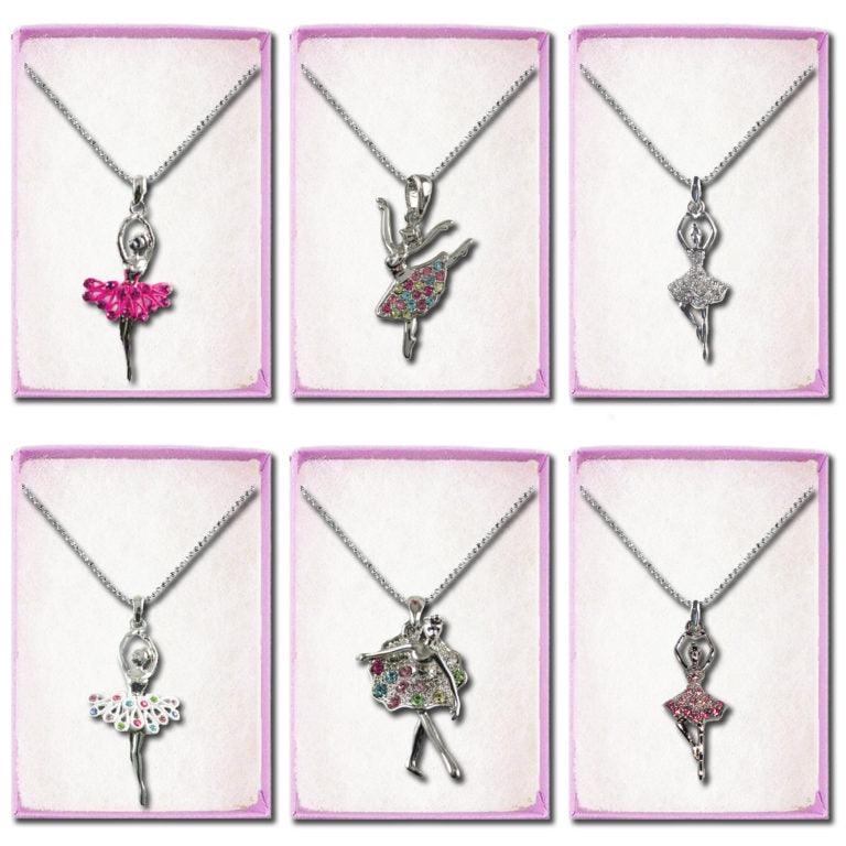 Boxed Crystal Ballerina Necklace