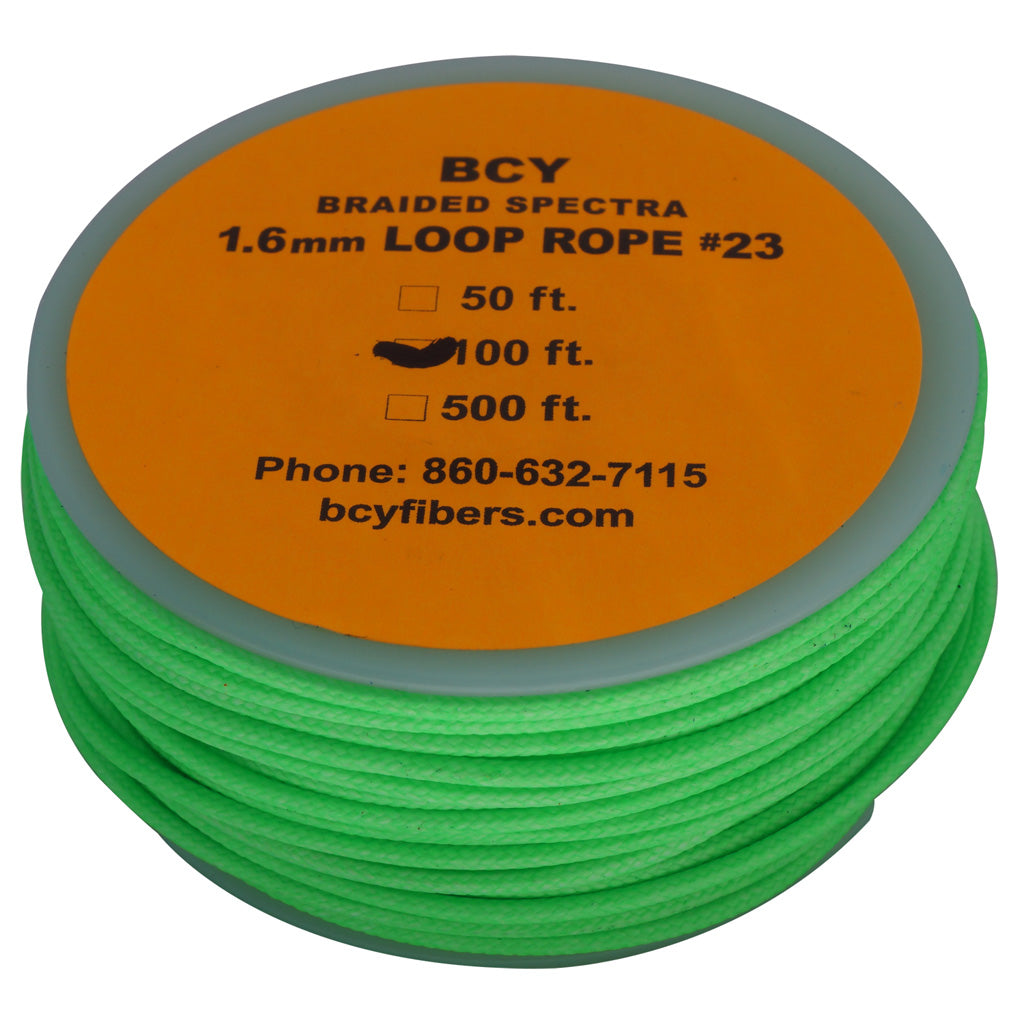 BCY 23 D-Loop Material in Green - Front View
