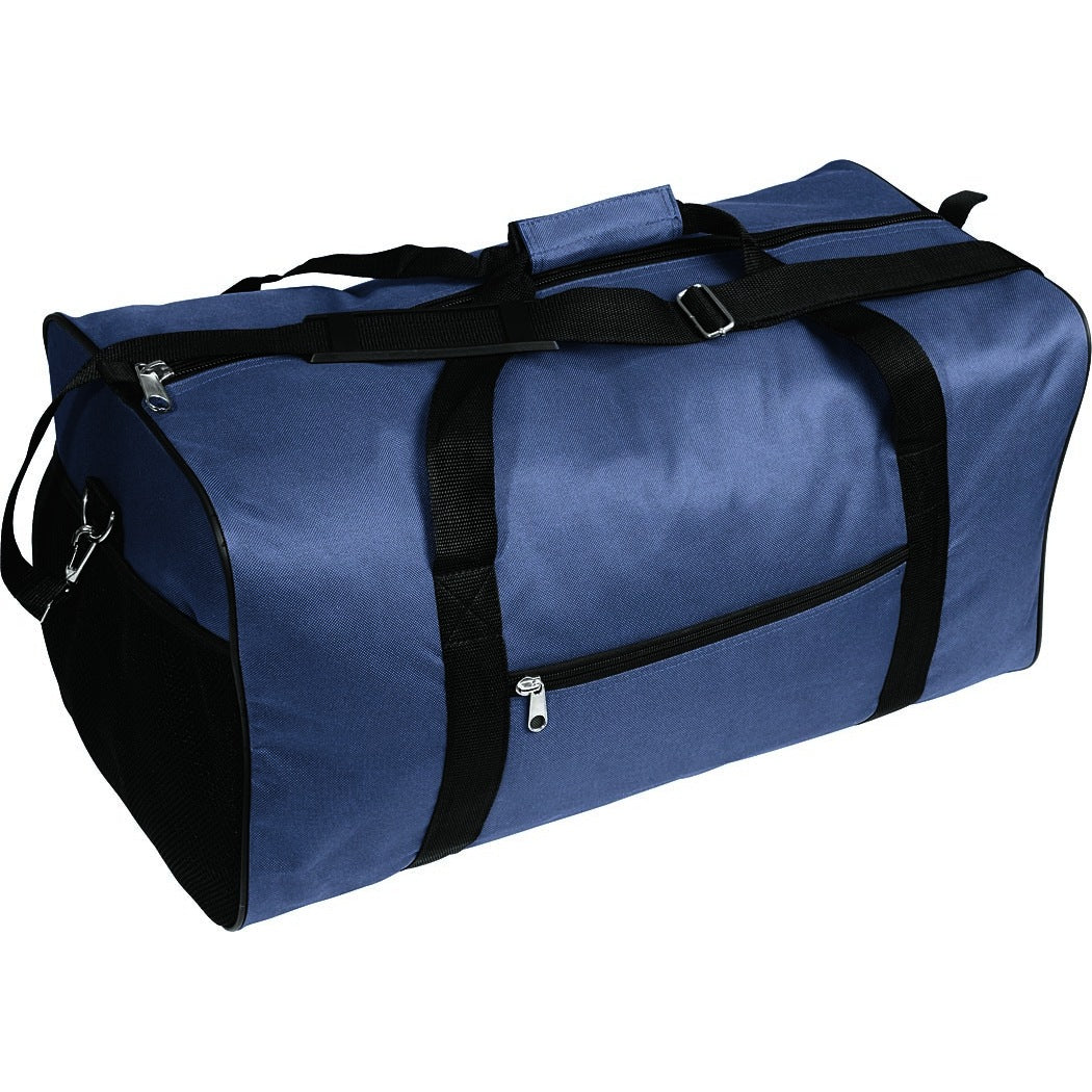 Martin Sports Player's Sport Bag, 24 x 12 x 12 in, Durable Nylon in Navy - Front View