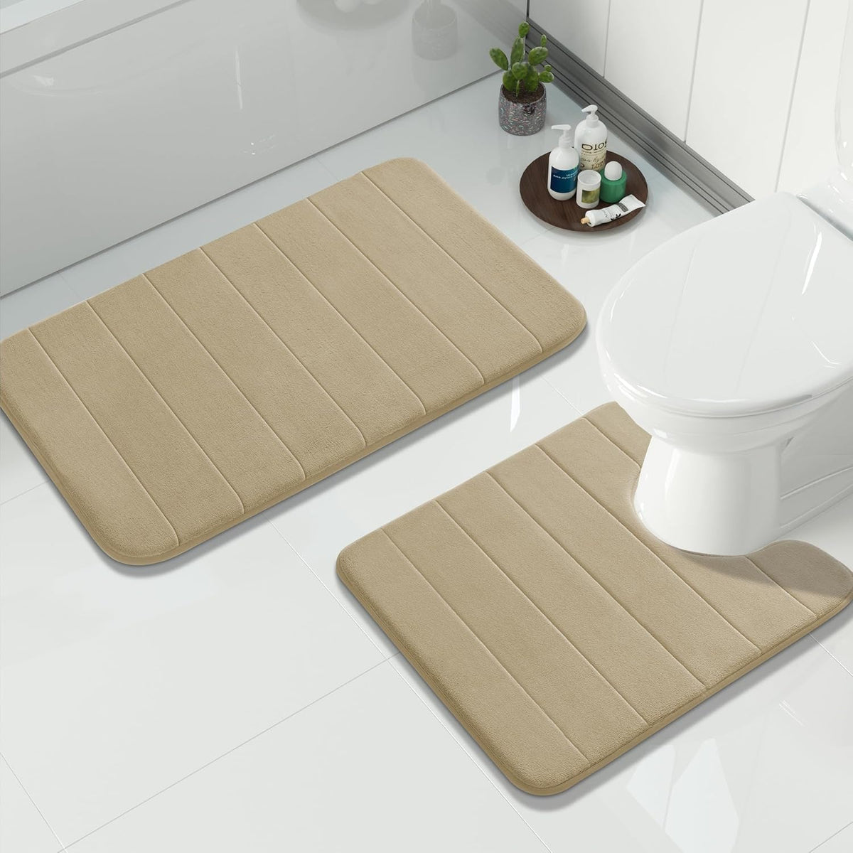 Bath Rug Set, 2-Piece Memory Foam Non-Slip - View 50
