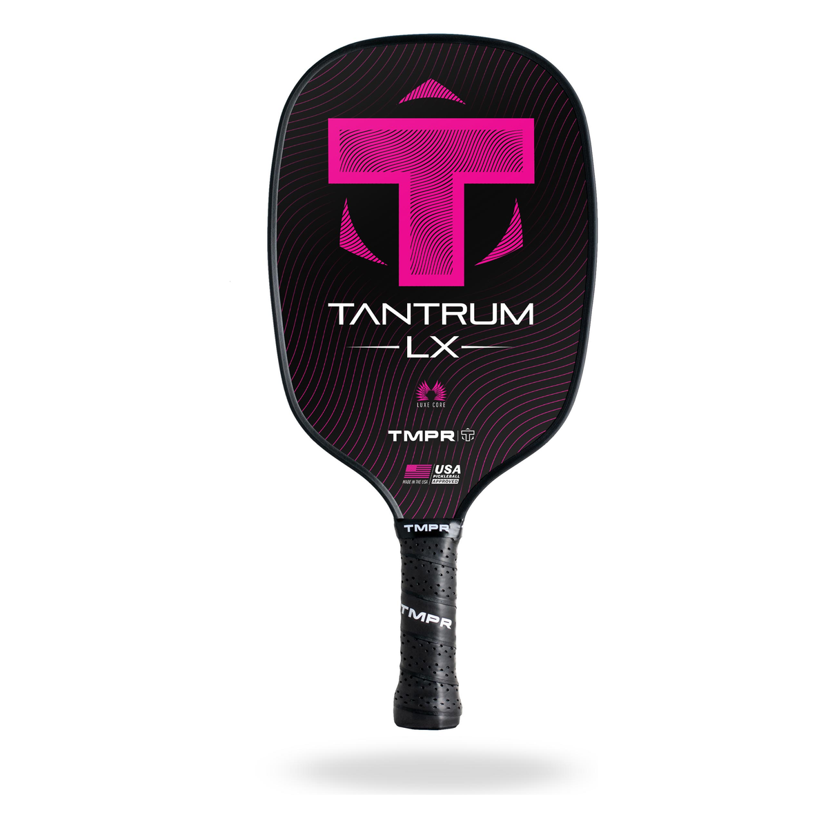 TMPR Tantrum LX Pickleball Paddle in Pink - Front View