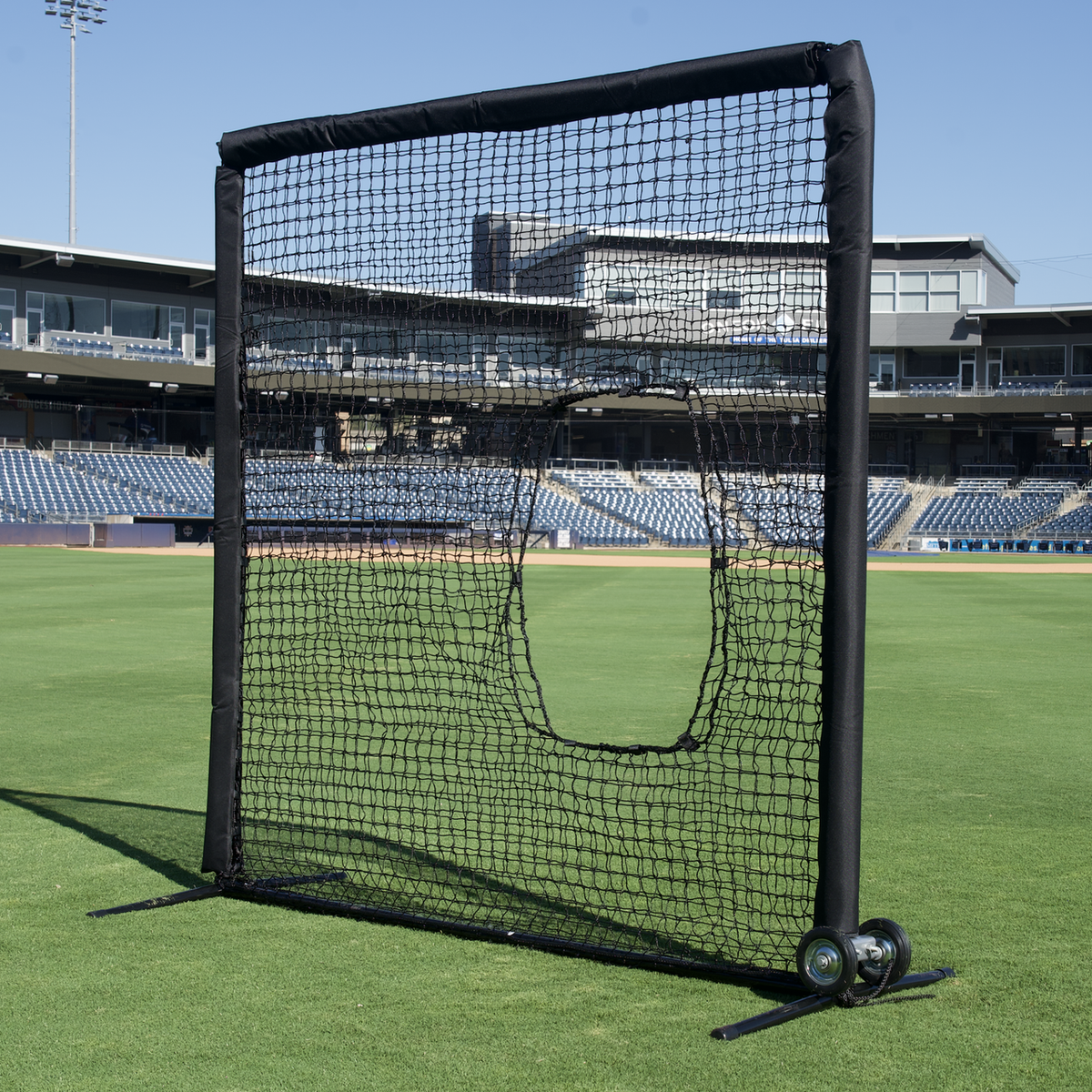 Cimarron 7x7 #42 Softball Net and Commercial Frame - Front View